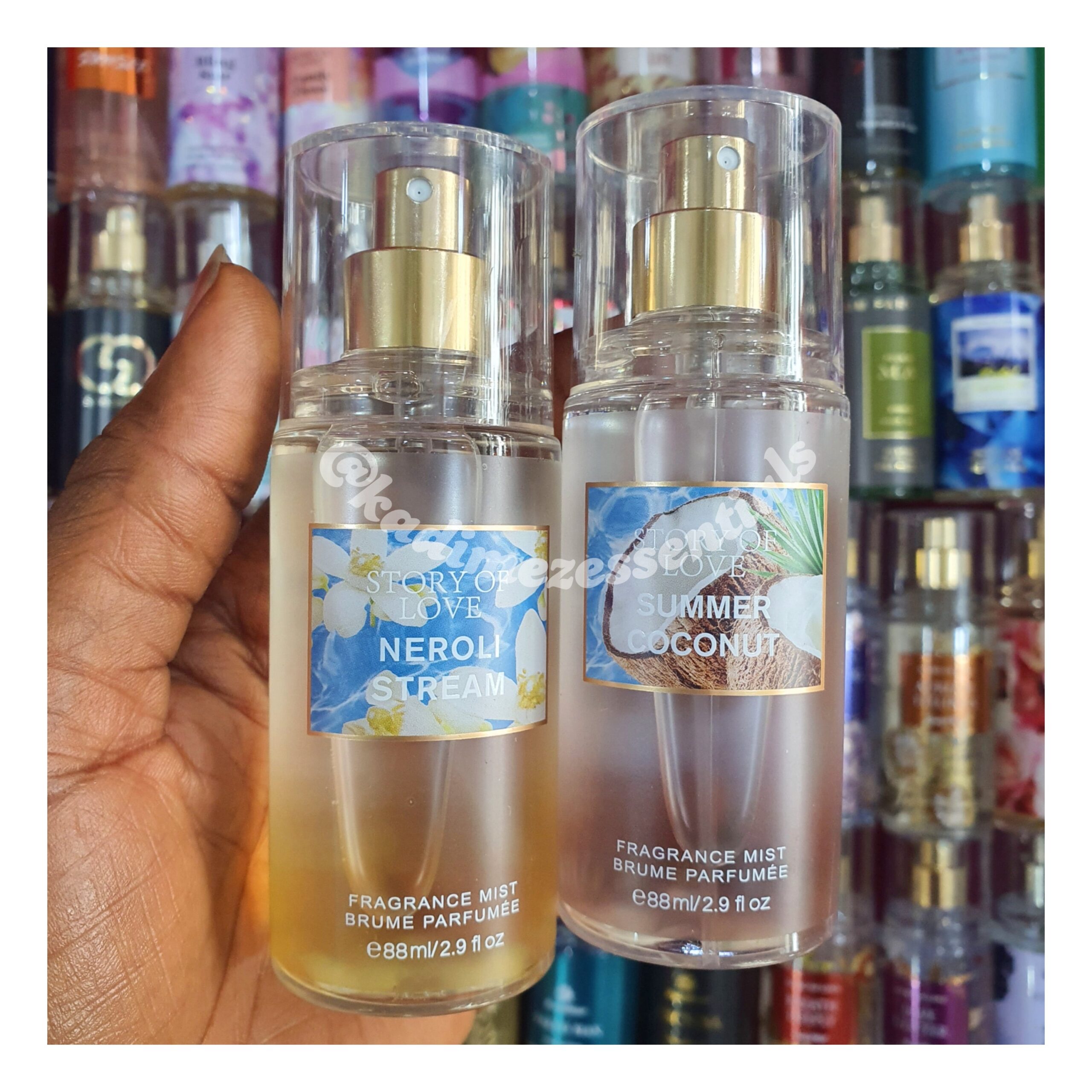 Story Of Love Body Mist Combo For Women (Neroli Stream Summer Coconut)  88ml Each Kadimez Essentials